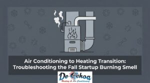 Air Conditioning to Heating Transition: Troubleshooting the Fall Startup Burning Smell — featured image